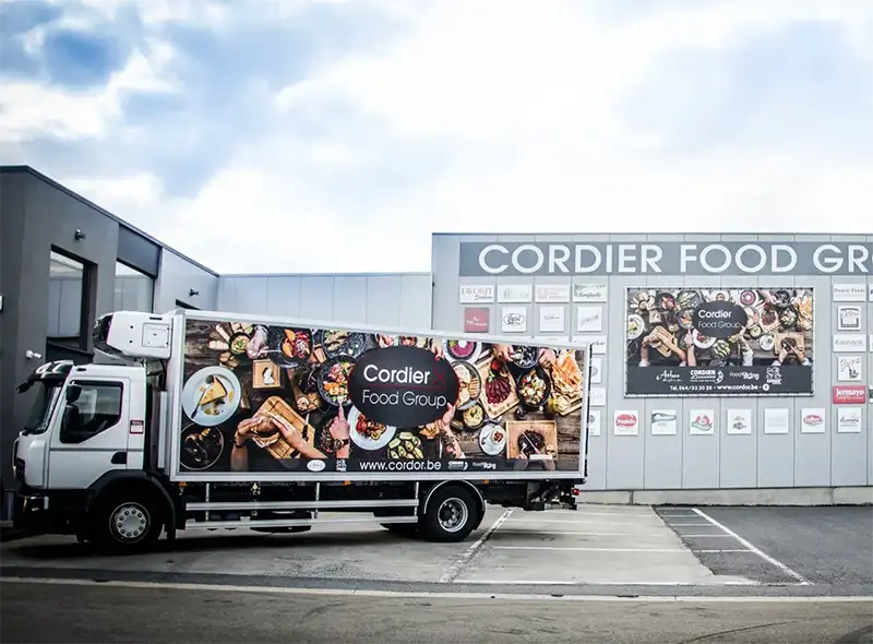 Camion de Cordier Food Group